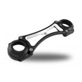 CNC Machined Billet Aluminum Black Contrast Fork Brace for HD Motorcycle